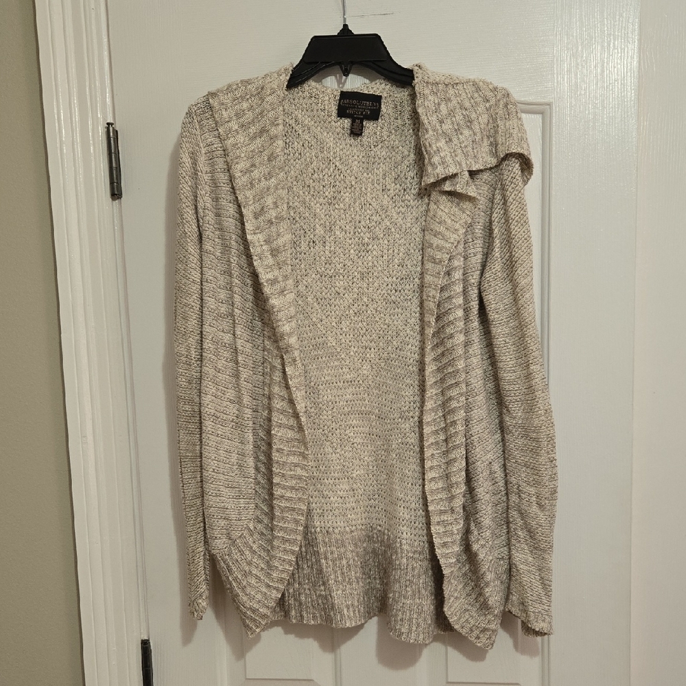 Absolutely Creative Worldwide Beige Cardigan Swea… - image 1